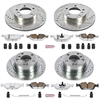 PowerStop Front & Rear Z26 Street Warrior Brake Kit | BMW Z4 (03-05) (K4371-26)