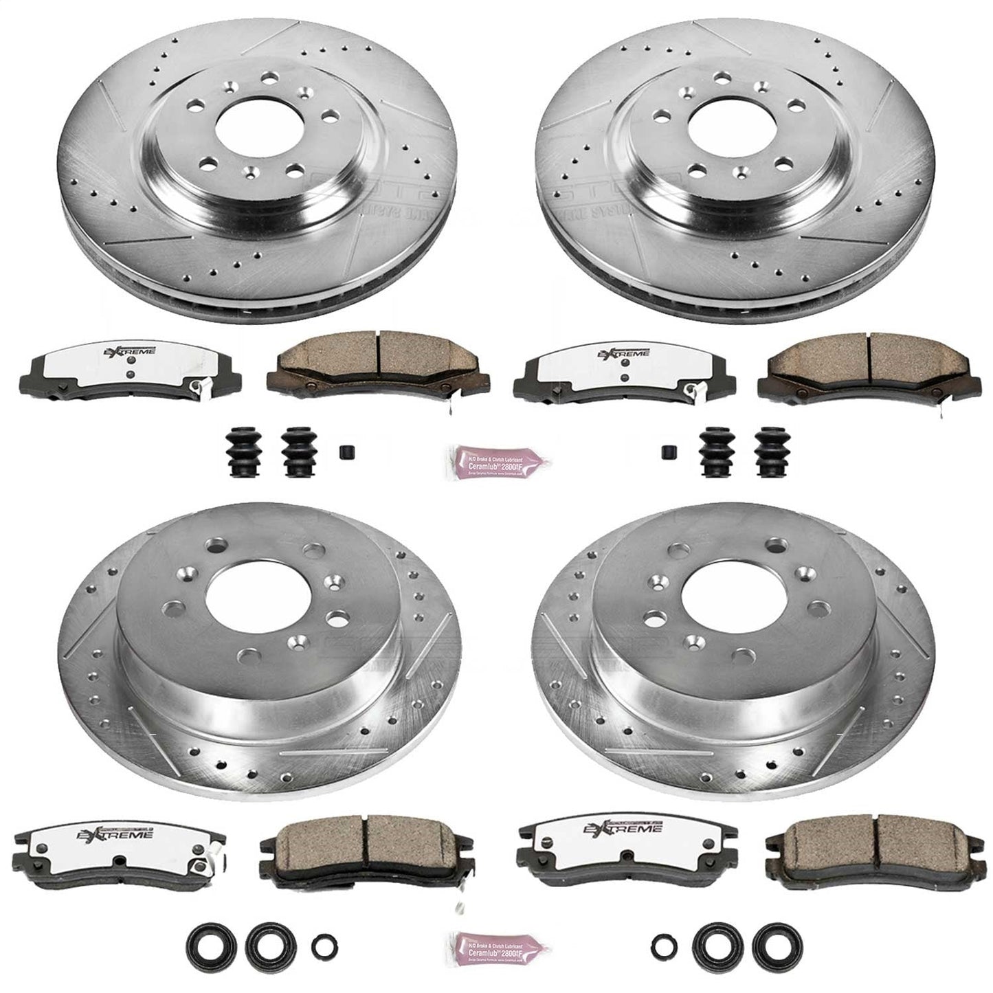 PowerStop Front & Rear Z26 Street Warrior Brake Kit | Buick Allure (08-09) (K4377-26)