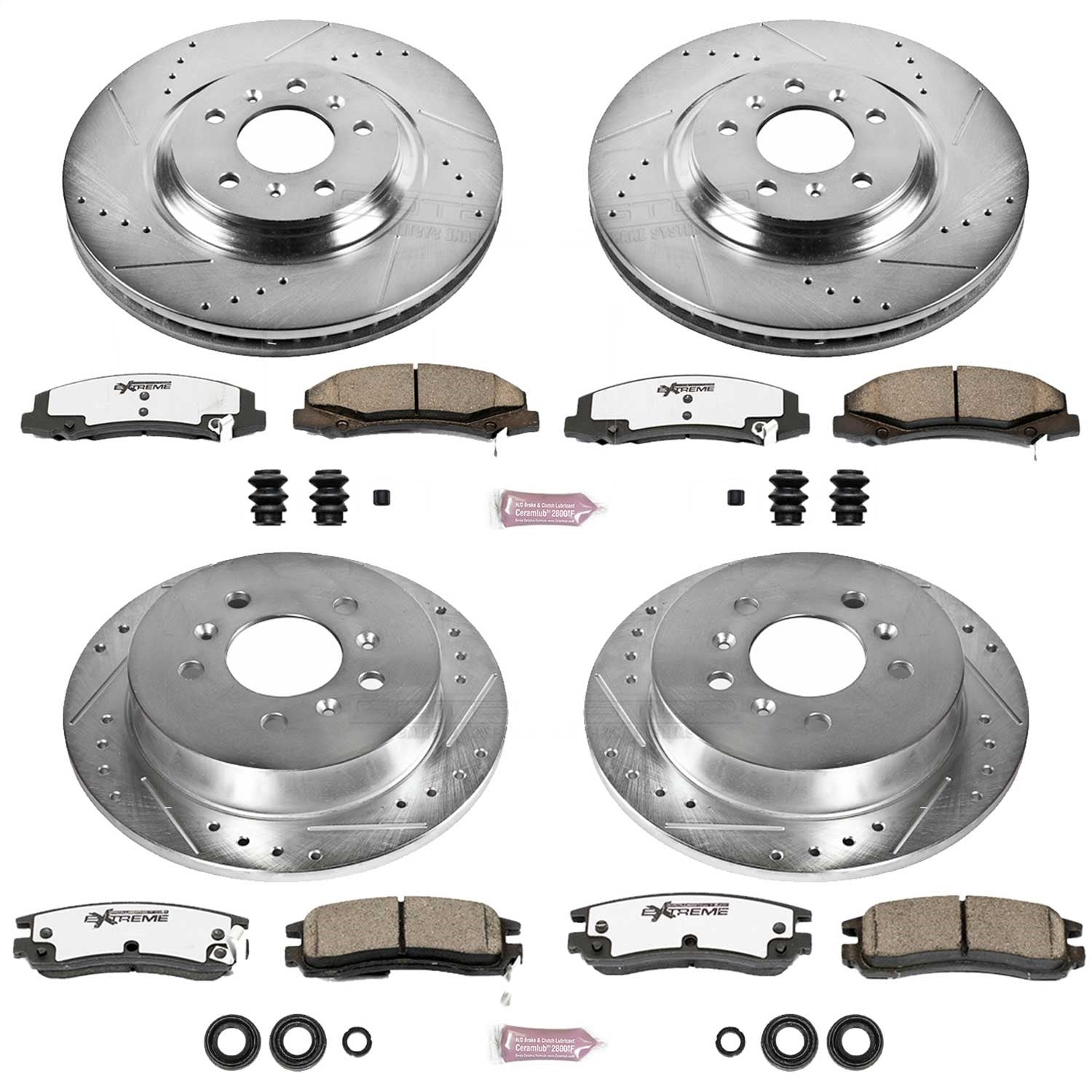PowerStop Front & Rear Z26 Street Warrior Brake Kit | Buick Allure (08-09) (K4377-26)