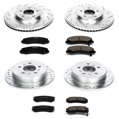 PowerStop Front & Rear Z23 Evolution Sport Brake Kit | Buick Allure (08-09) (K4377)