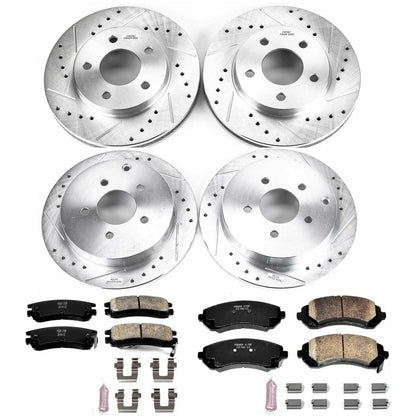PowerStop Front & Rear Z23 Evolution Sport Brake Kit | Buick Rendezvous (02-07) (K4382)