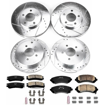 PowerStop Z23 Evolution Sport Front & Rear Brake Kit | Buick Rendezvous (02-06) (K4383)