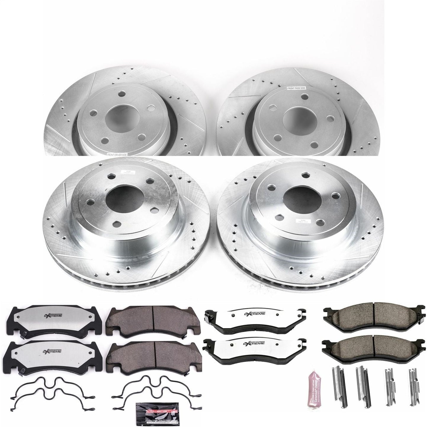 PowerStop Front and Rear Z36 Truck & Tow Brake Kit | Dodge Ram 1500 (05-06) (K4386-36)