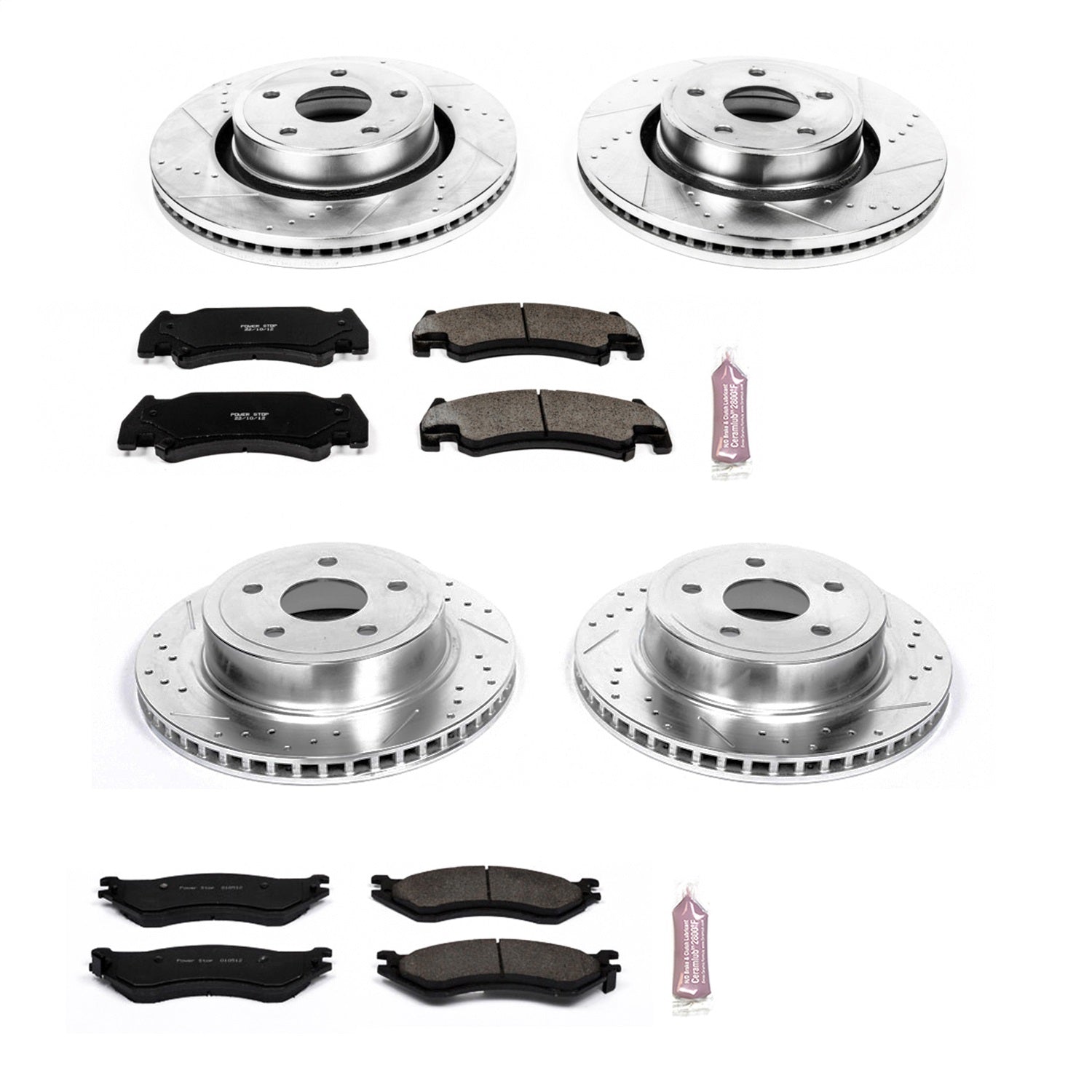 PowerStop Front & Rear Z23 Evolution Sport Brake Kit | Dodge Ram 1500 (05-06) (K4386)