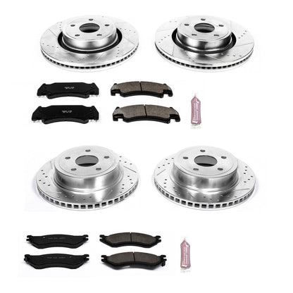 PowerStop Front & Rear Z23 Evolution Sport Brake Kit | Dodge Ram 1500 (05-06) (K4386)