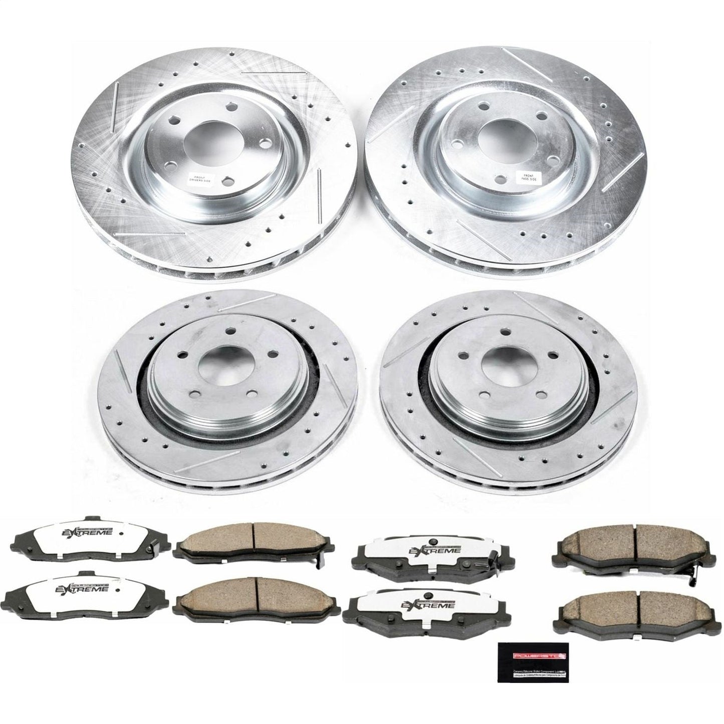 PowerStop Front & Rear Z26 Street Warrior Brake Kit | Cadillac XLR (06-09) (K4400-26)