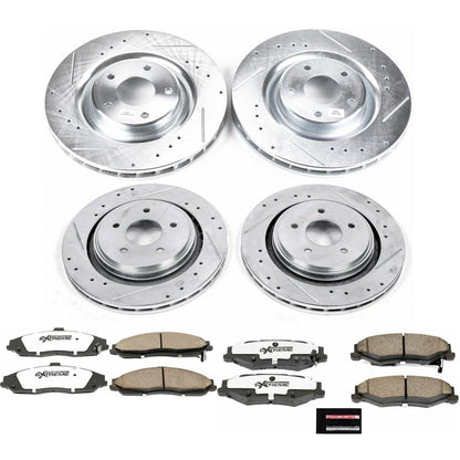 PowerStop Front & Rear Z26 Street Warrior Brake Kit | Cadillac XLR (06-09) (K4400-26)