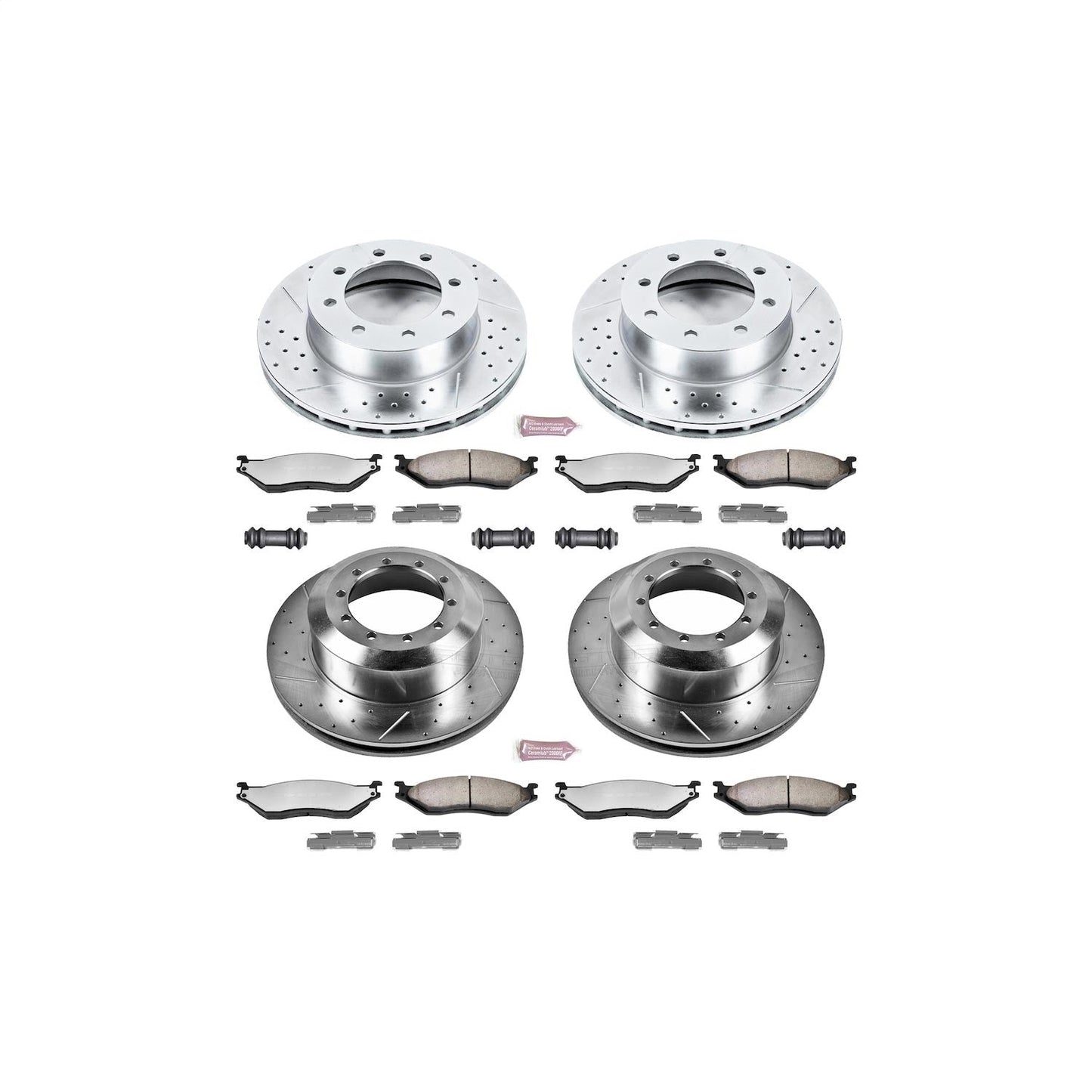 PowerStop Front & Rear Z36 Truck & Tow Brake Kit | Ford F-550 Super Duty (99-04) (K4416-36)
