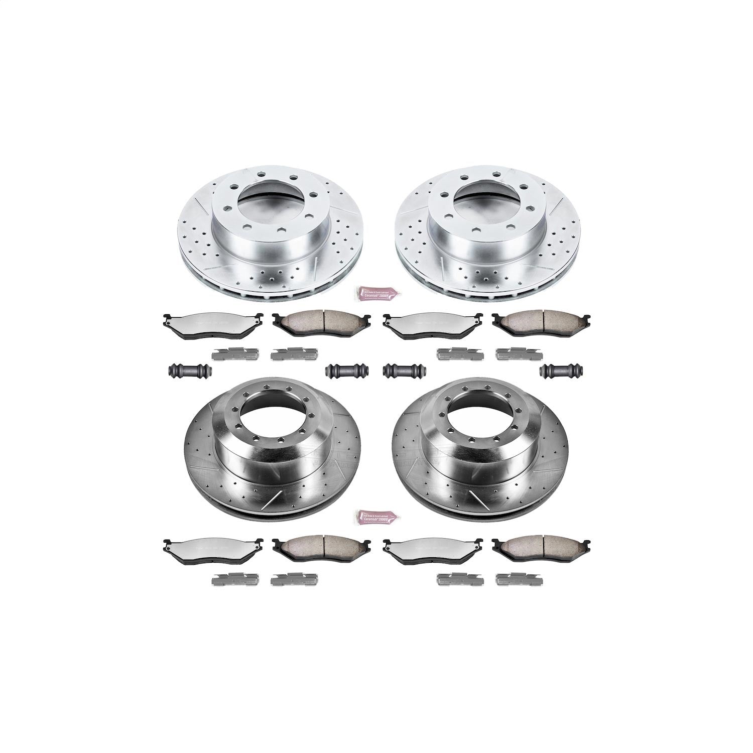 PowerStop Front & Rear Z36 Truck & Tow Brake Kit | Ford F-550 Super Duty (99-04) (K4416-36)