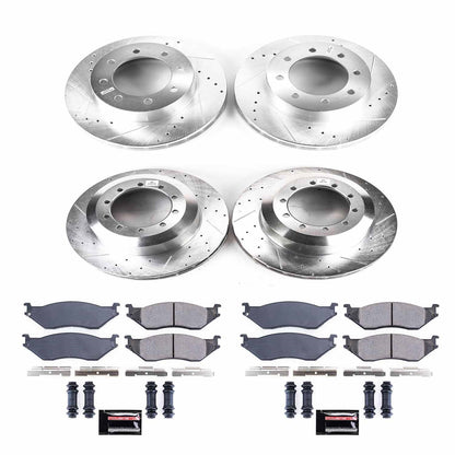 PowerStop Front & Rear Z23 Evolution Brake Kit | Ford F-550 Super Duty (99-04) (K4416)