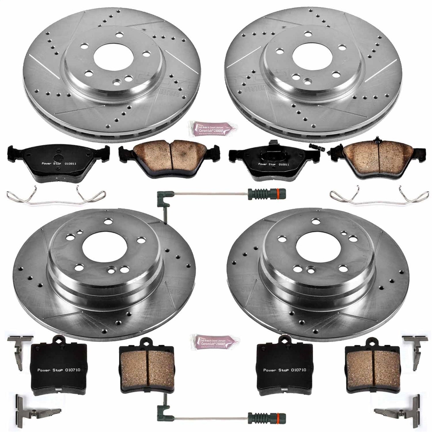 PowerStop Front & Rear Z23 Evolution Sport Brake Kit | Mercedes-Benz SLK320 (01-04) (K4420)