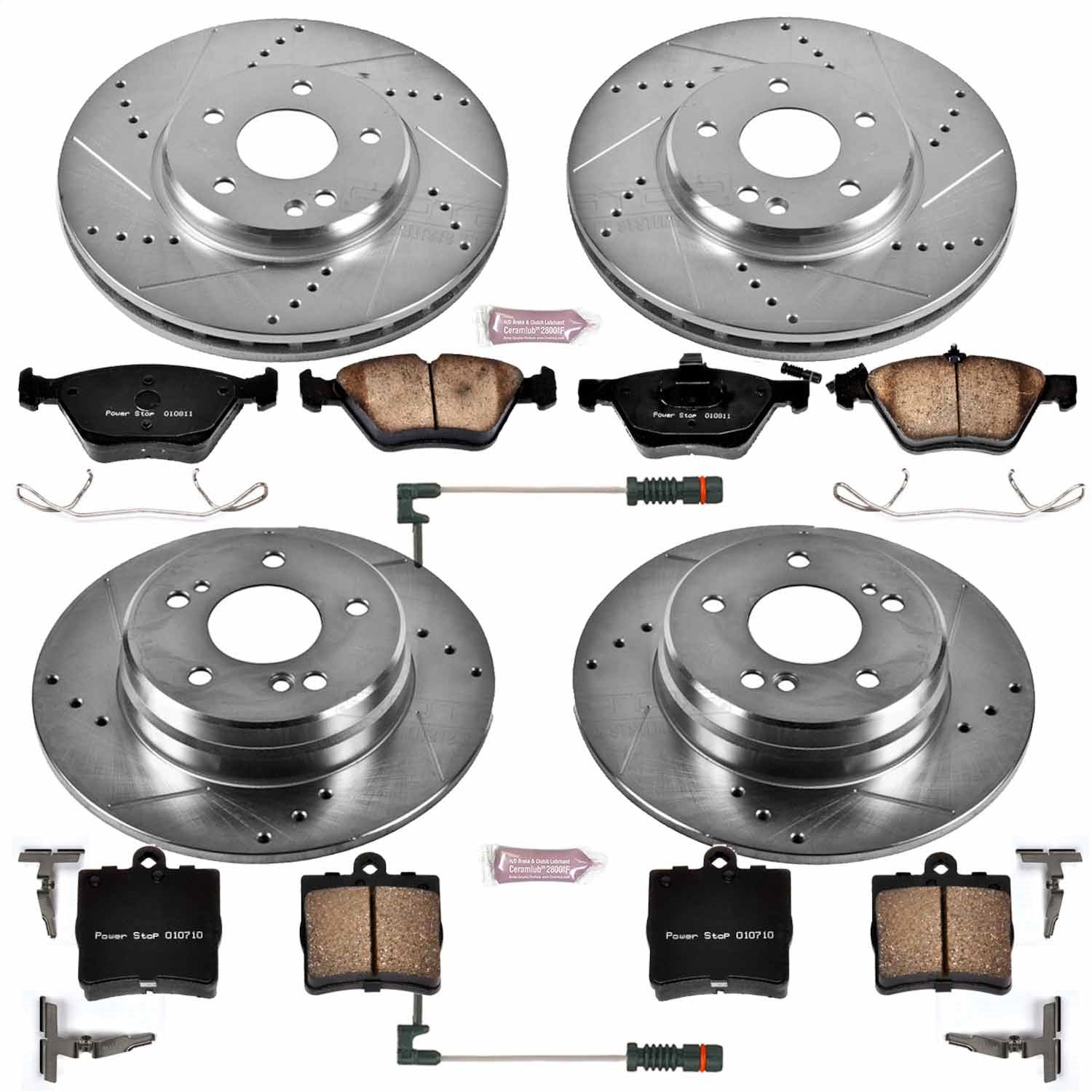 PowerStop Front & Rear Z23 Evolution Sport Brake Kit | Mercedes-Benz SLK320 (01-04) (K4420)