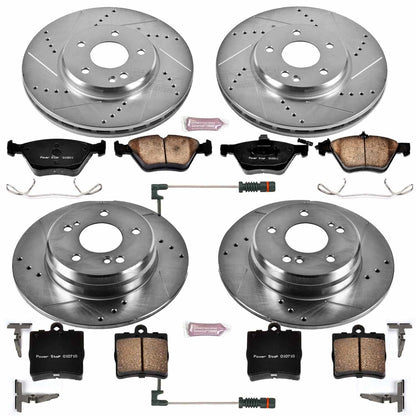 PowerStop Front & Rear Z23 Evolution Sport Brake Kit | Mercedes-Benz SLK320 (01-04) (K4420)