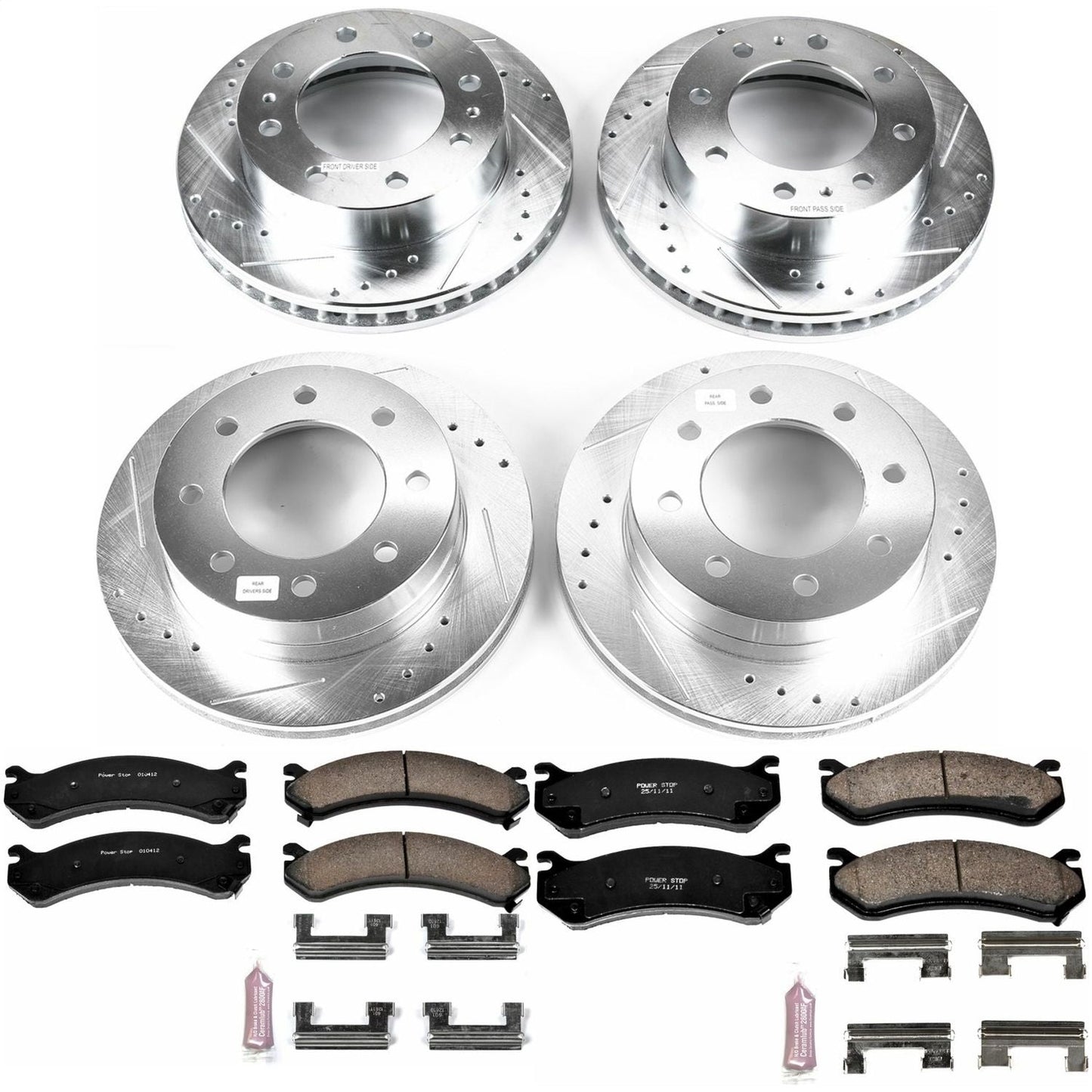 PowerStop Front & Rear Z23 Evolution Sport Brake Kit | Chevrolet Silverado 2500 HD (04) (K4423)