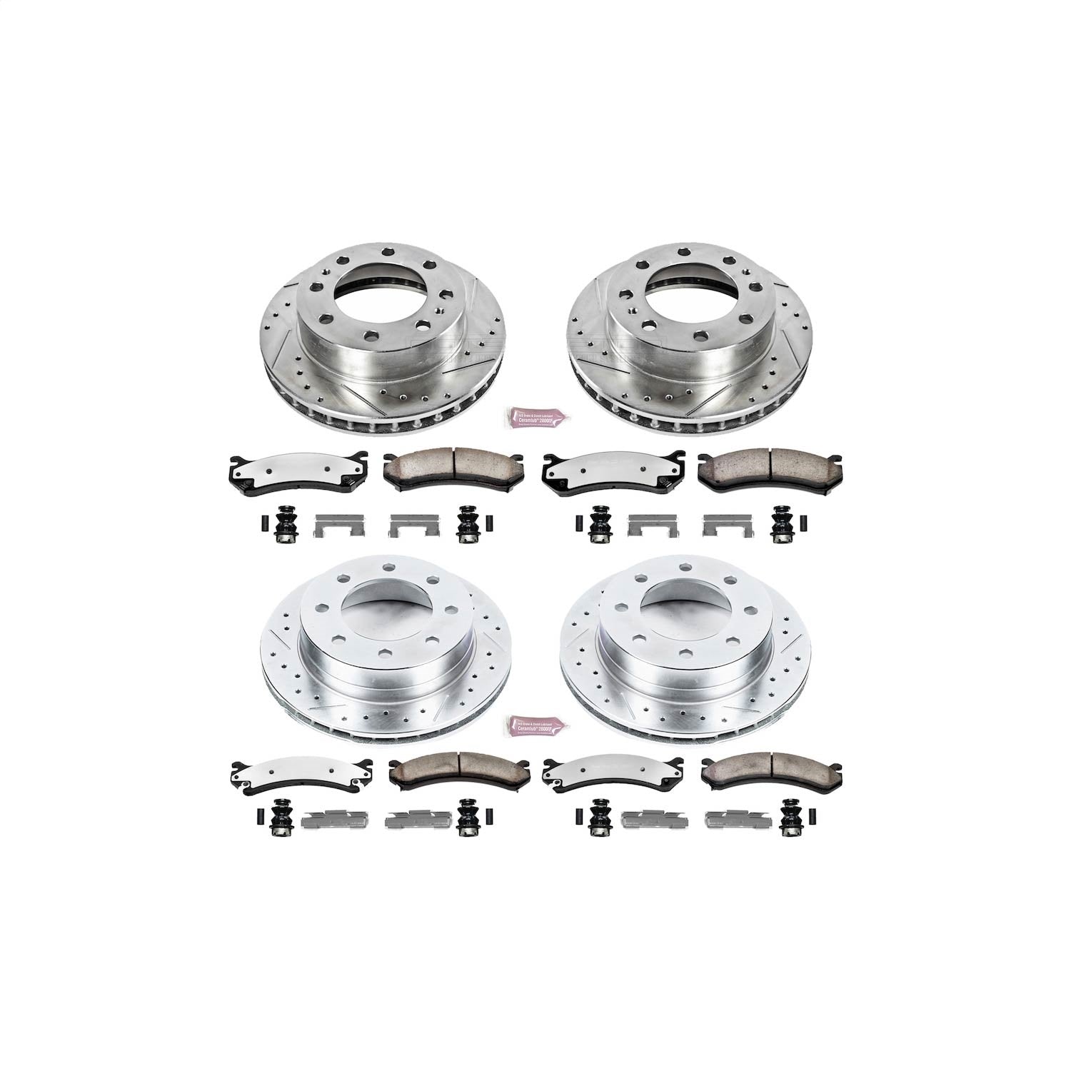 PowerStop Front & Rear Z36 Truck & Tow Brake Kit | Chevrolet Silverado 1500 HD (03) (K4426-36)