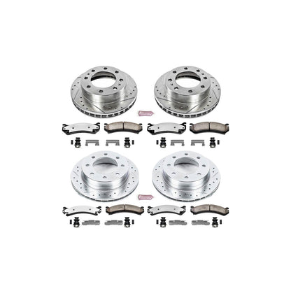 PowerStop Front & Rear Z36 Truck & Tow Brake Kit | Chevrolet Silverado 1500 HD (03) (K4426-36)