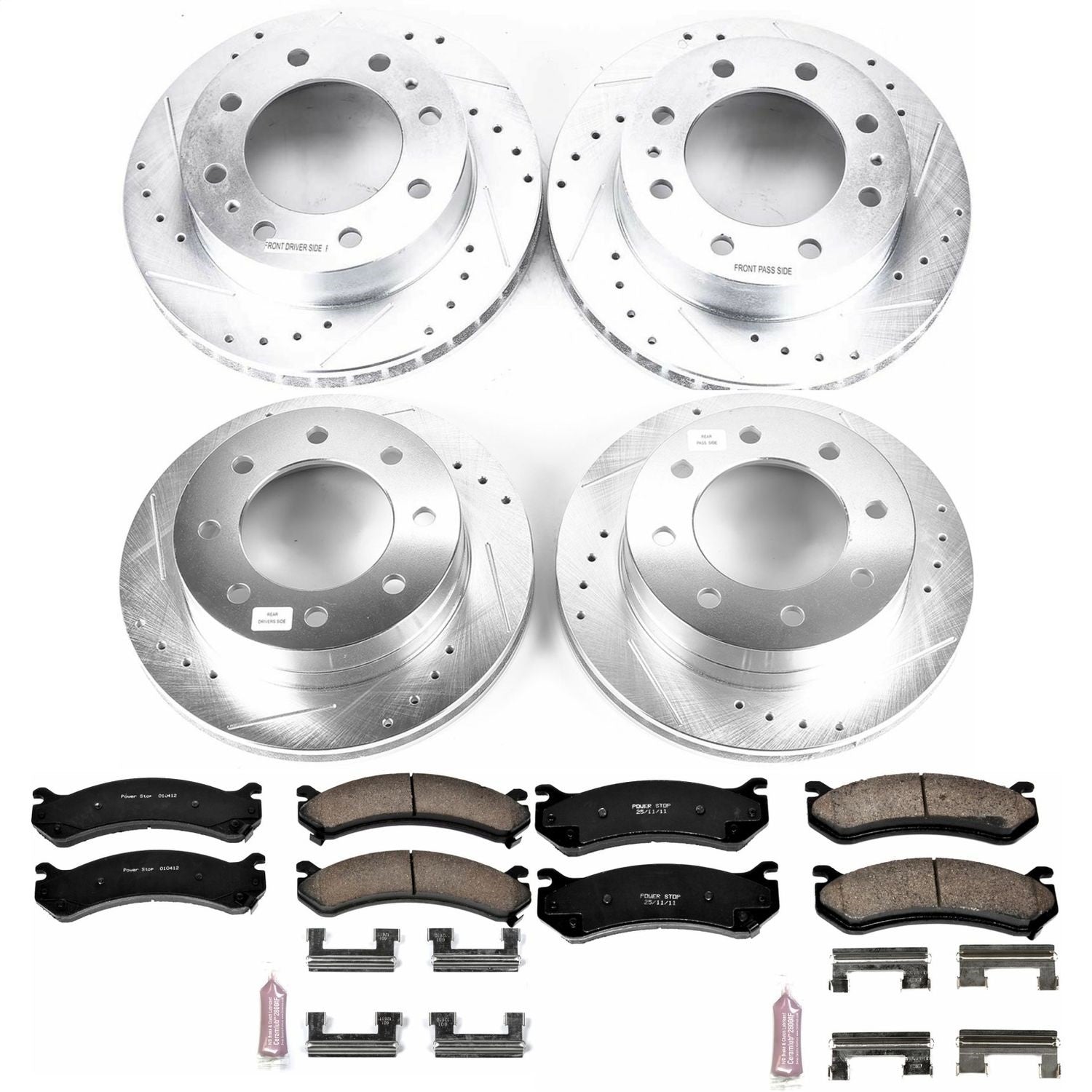 PowerStop Front & Rear Z23 Evolution Sport Brake Kit | Chevrolet Silverado 1500 HD 2003 (K4426)