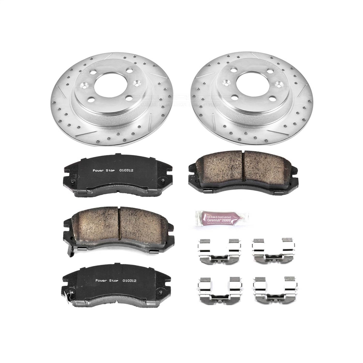 PowerStop Front Z23 Evolution Sport Brake Kit | Subaru Impreza (93-96) (K443)