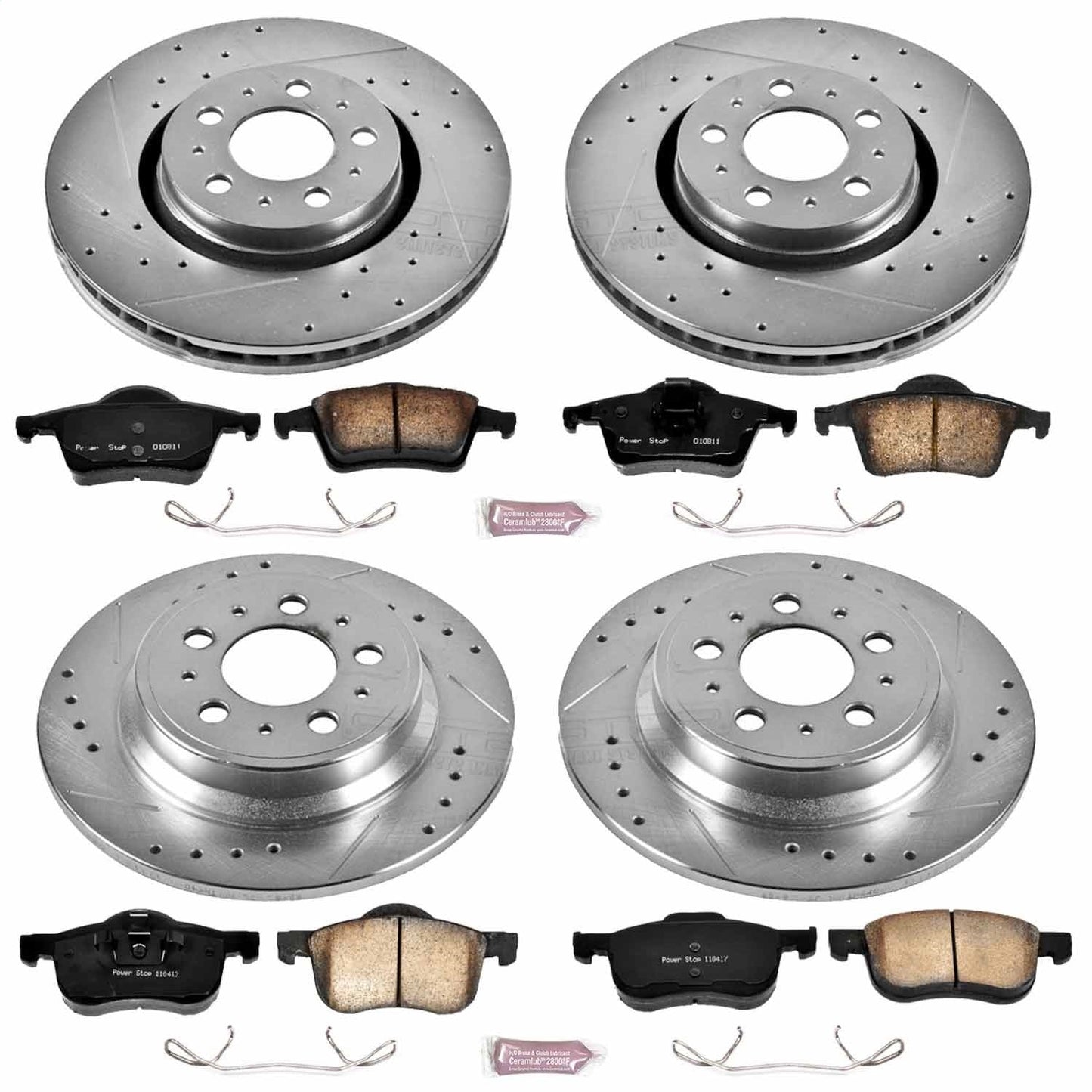 PowerStop Front & Rear Z23 Evolution Sport Brake Kit | Volvo S60 (01-09) (K4431)