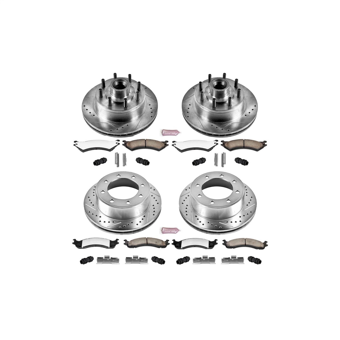 PowerStop Front and Rear Z36 Truck & Tow Brake Kit | Ford E-350 Super Duty (99-07) (K4434-36)