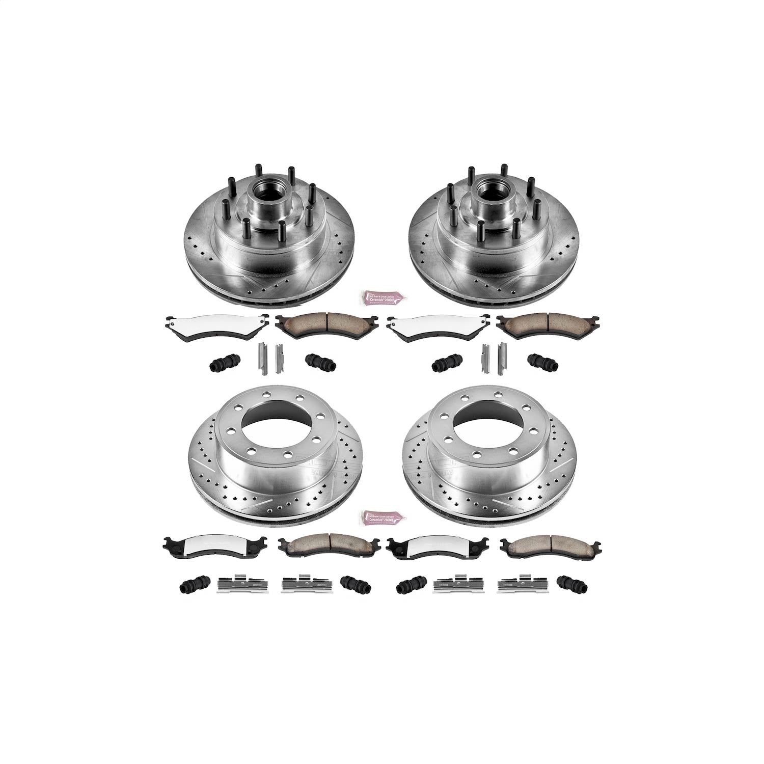 PowerStop Front and Rear Z36 Truck & Tow Brake Kit | Ford E-350 Super Duty (99-07) (K4434-36)
