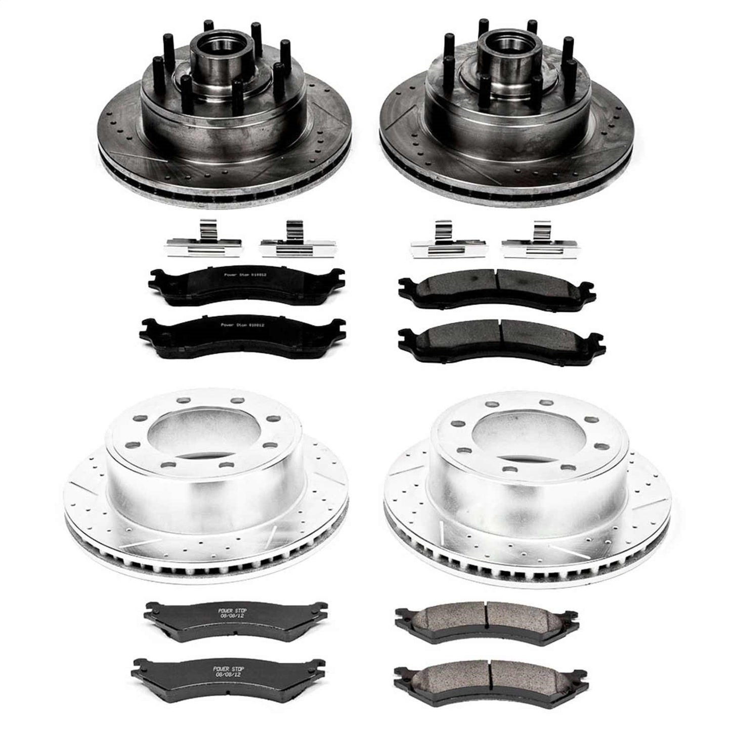 PowerStop Front & Rear Z23 Evolution Brake Kit | Ford E-1500 (07) (K4434)