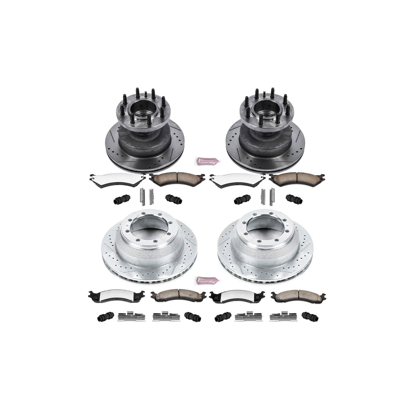 PowerStop Front & Rear Z36 Truck & Tow Brake Kit | Ford E-350 Super Duty (99-07) (K4435-36)
