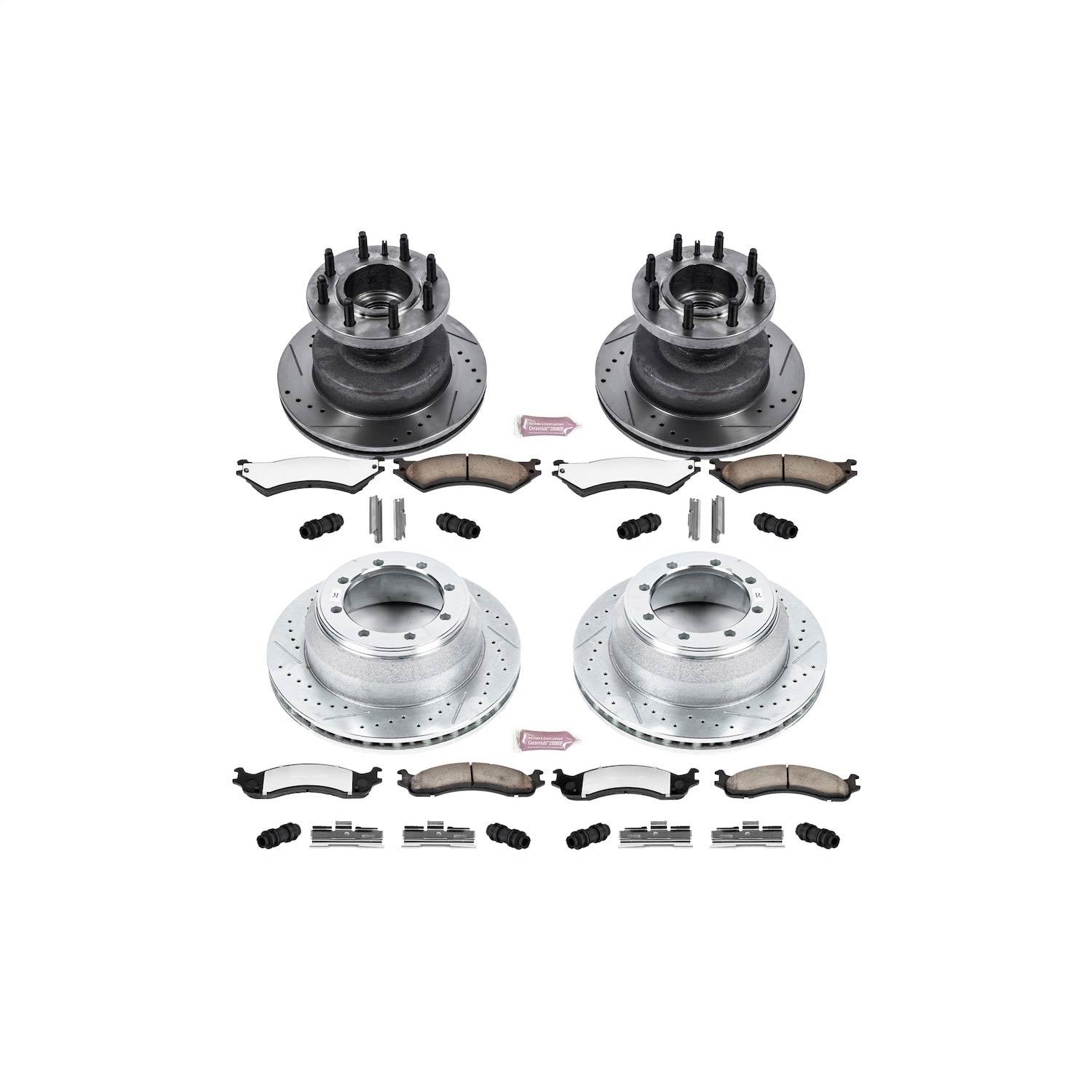 PowerStop Front & Rear Z36 Truck & Tow Brake Kit | Ford E-350 Super Duty (99-07) (K4435-36)
