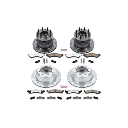 PowerStop Front & Rear Z36 Truck & Tow Brake Kit | Ford E-350 Super Duty (99-07) (K4435-36)