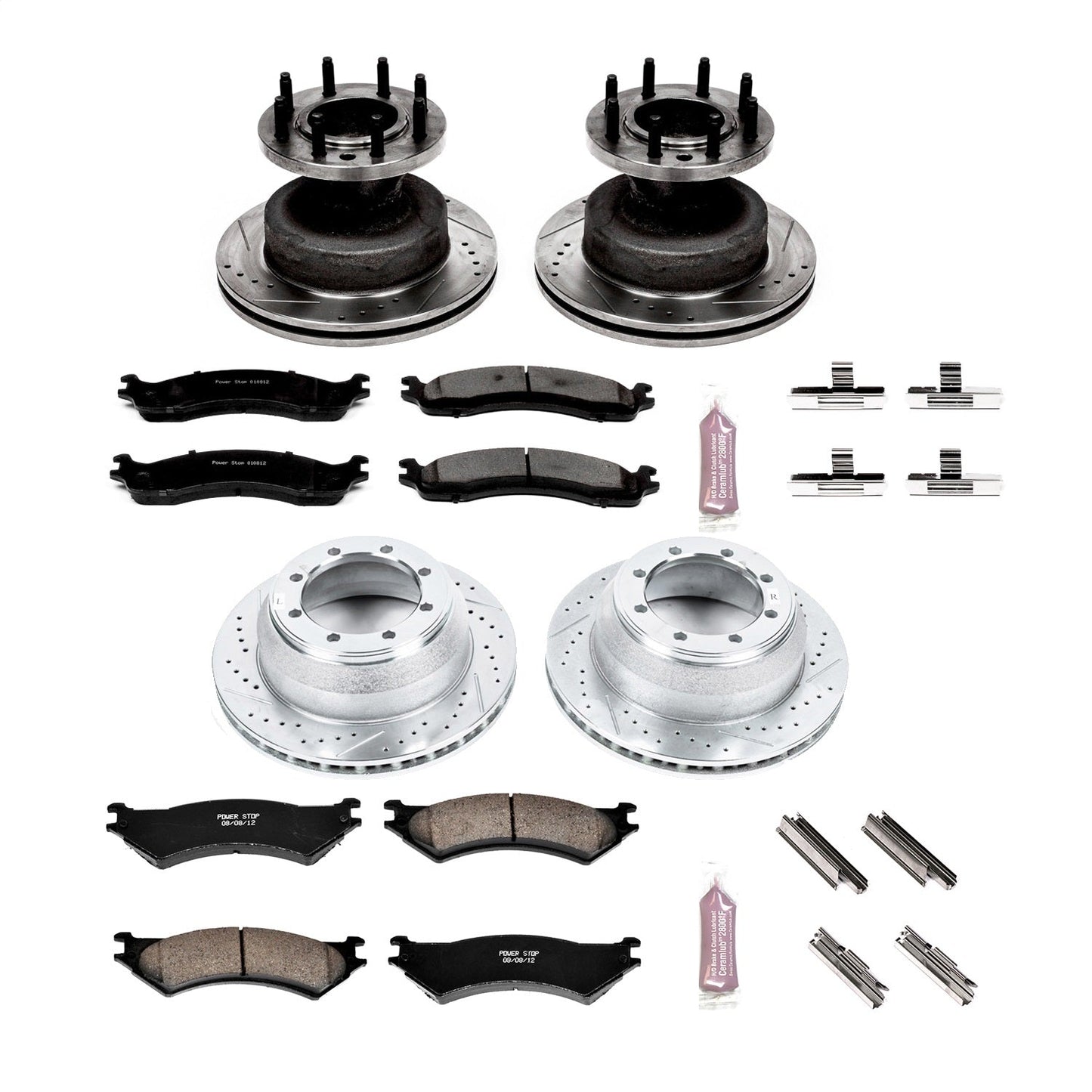 PowerStop Front & Rear Z23 Evolution Brake Kit | Ford E-350 Super Duty (99-07) (K4435)