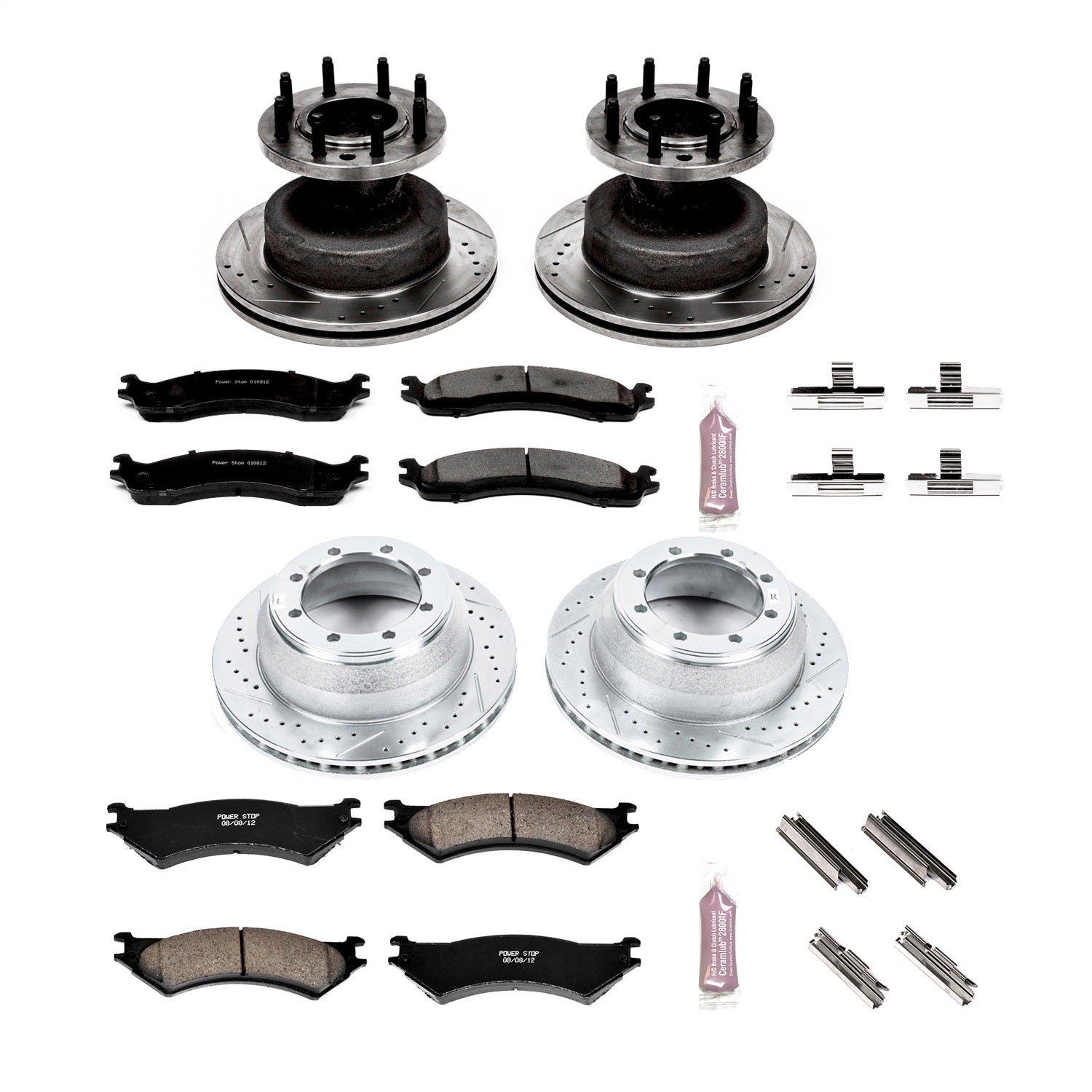 PowerStop Front & Rear Z23 Evolution Brake Kit | Ford E-350 Super Duty (99-07) (K4435)