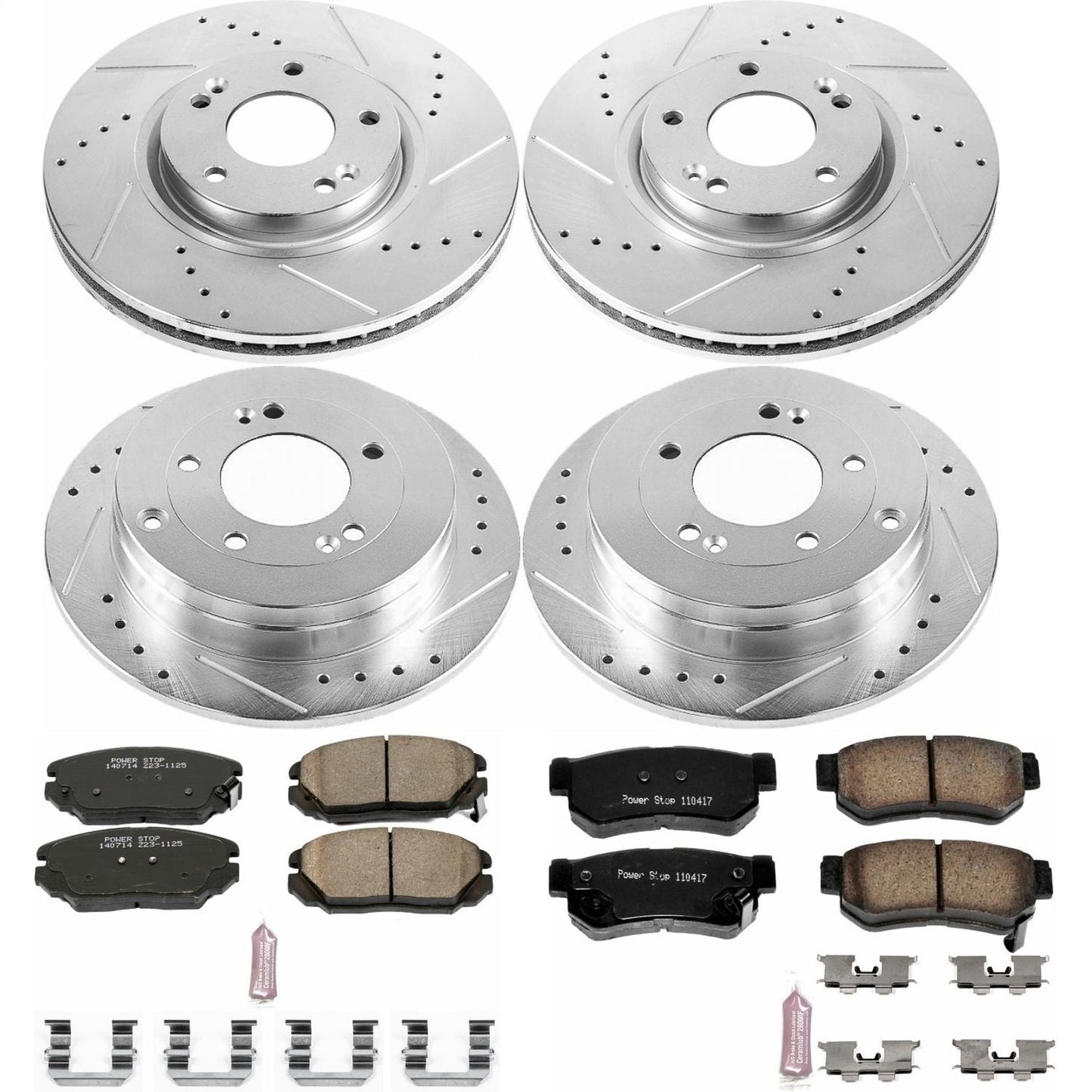 PowerStop Front & Rear Z23 Evolution Sport Brake Kit | Hyundai Azera (06-09) (K4440)