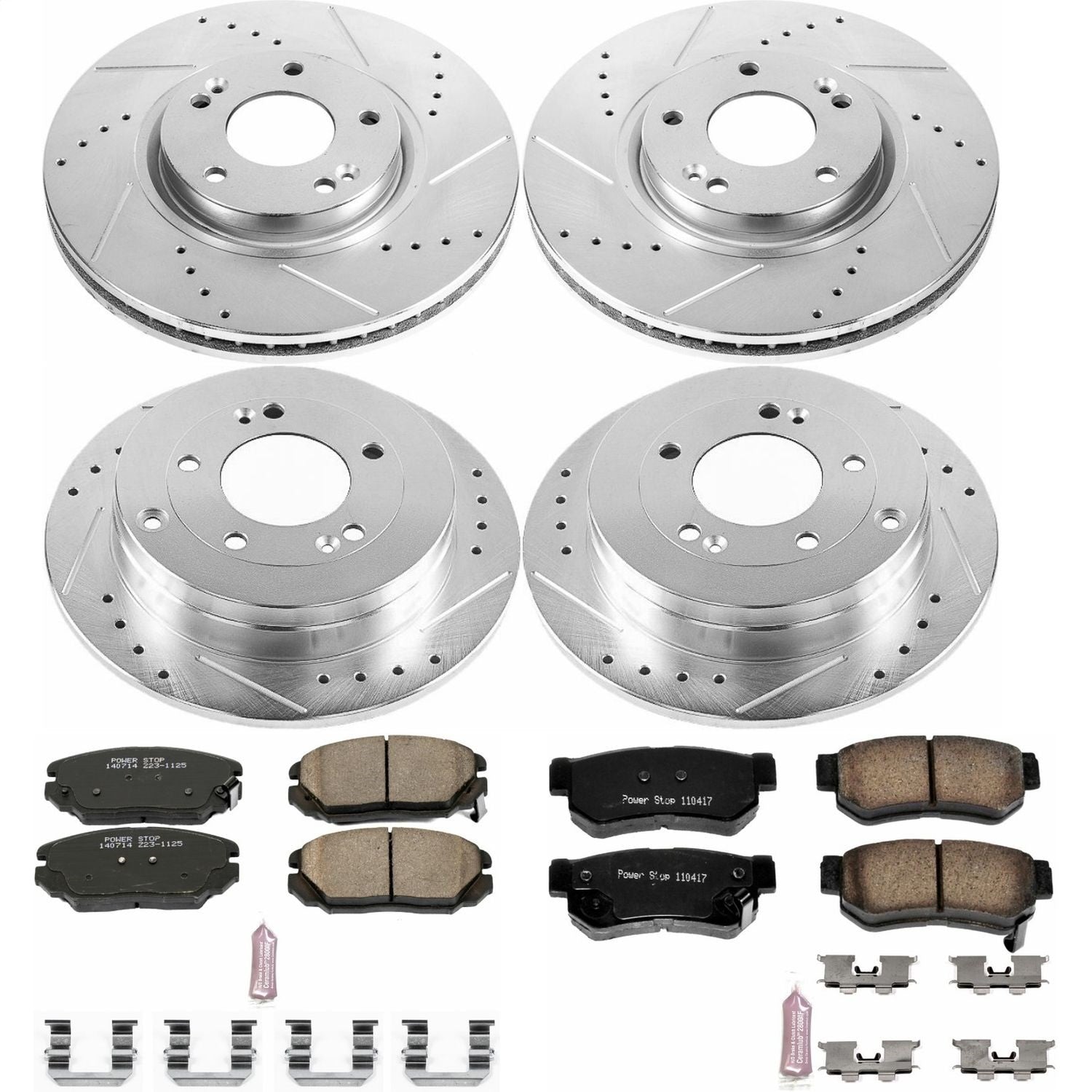 PowerStop Front & Rear Z23 Evolution Sport Brake Kit | Hyundai Azera (06-09) (K4440)