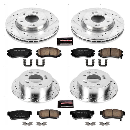 PowerStop Front & Rear Z23 Evolution Sport Brake Kit | Hyundai Elantra (07-10) (K4442)