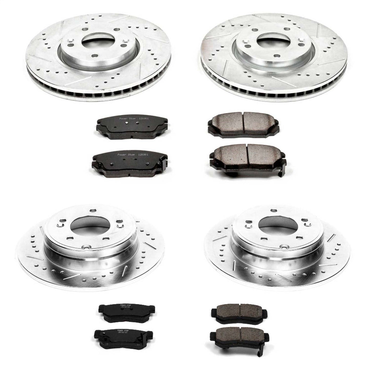 PowerStop Front & Rear Z23 Evolution Sport Brake Kit | Hyundai Sonata (06-08) (K4443)