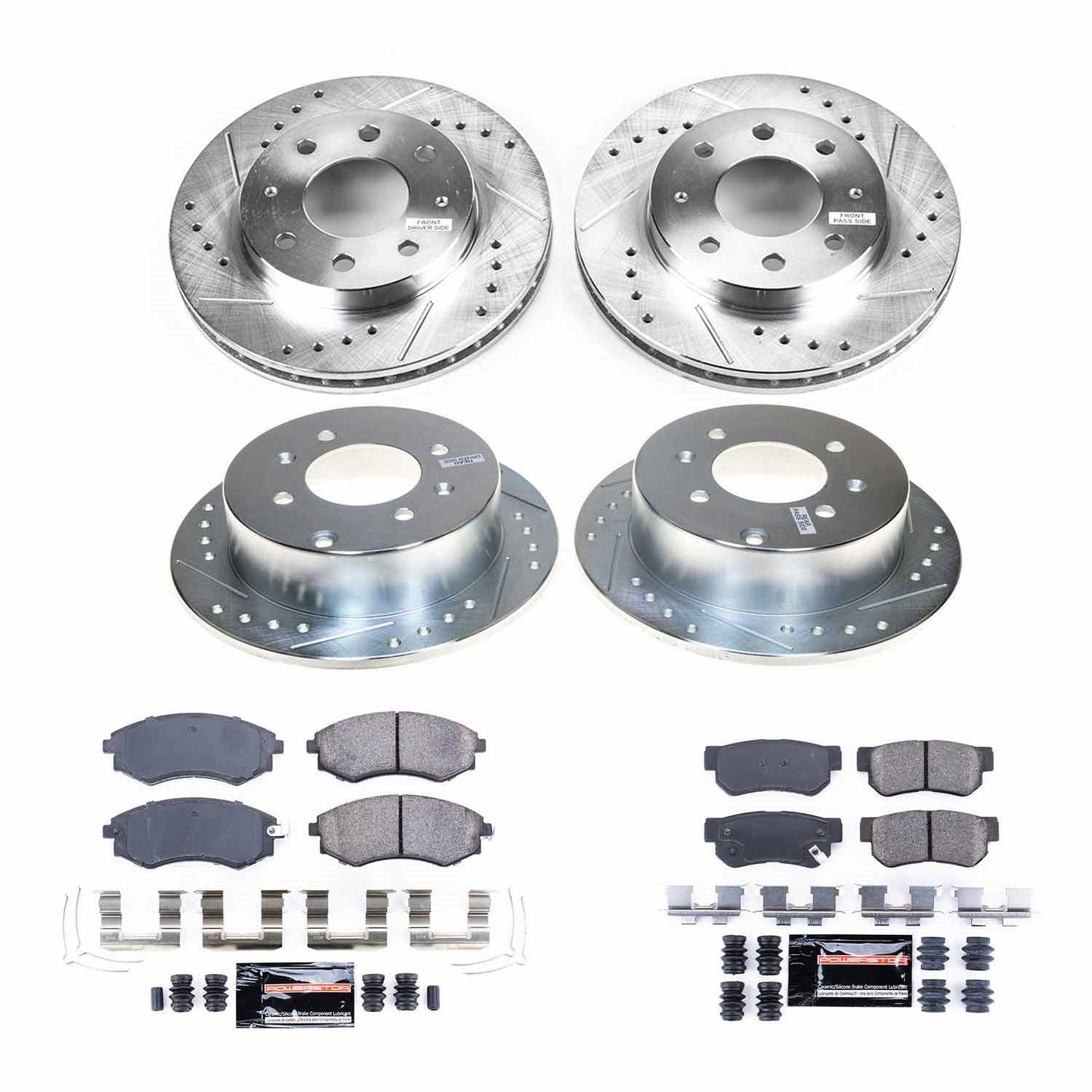PowerStop Front & Rear Z23 Evolution Brake Kit | Hyundai Sonata (99-01) (K4444)