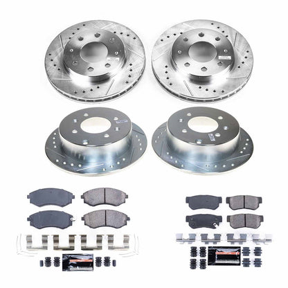 PowerStop Front & Rear Z23 Evolution Brake Kit | Hyundai Sonata (99-01) (K4444)