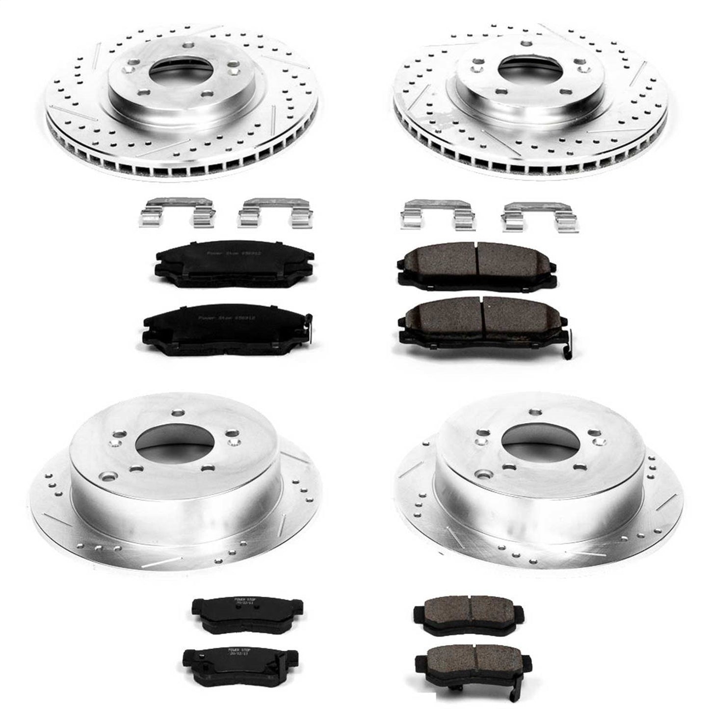 PowerStop Front & Rear Z23 Evolution Sport Brake Kit | Hyundai Santa Fe (01-06) (K4446)