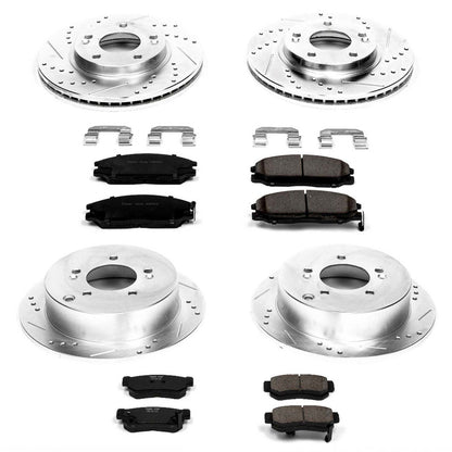 PowerStop Front & Rear Z23 Evolution Sport Brake Kit | Hyundai Santa Fe (01-05) (K4447)