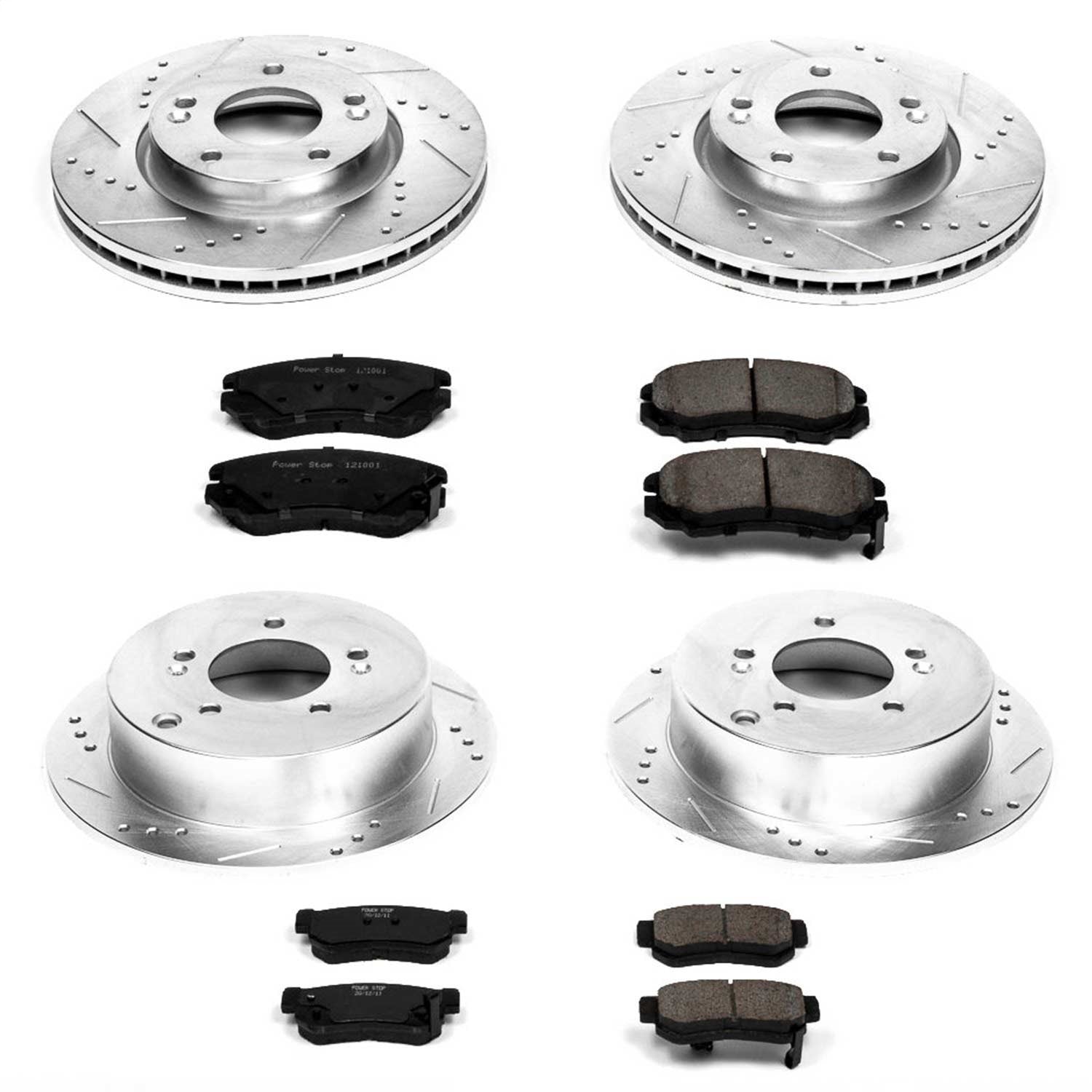 PowerStop Front & Rear Z23 Evolution Sport Brake Kit | Hyundai Tucson (05-09) (K4448)