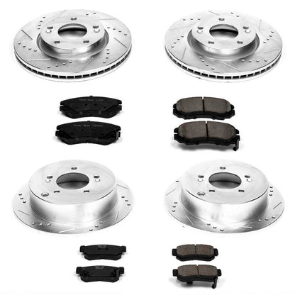 PowerStop Front & Rear Z23 Evolution Sport Brake Kit | Hyundai Tucson (05-09) (K4448)