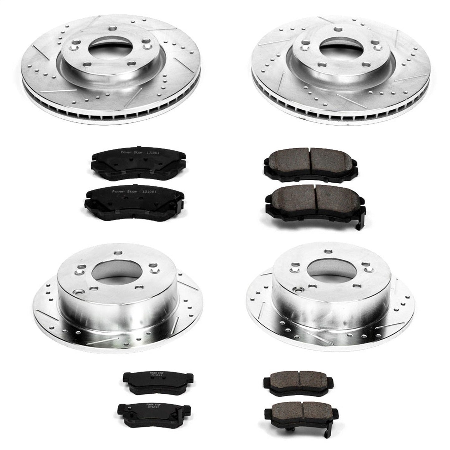 PowerStop Z23 Evolution Sport Front & Rear Brake Kit | Hyundai Sonata (06-08) (K4449)