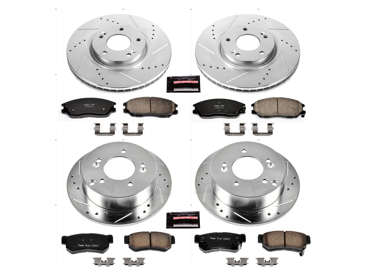 PowerStop Front & Rear Z23 Evolution Sport Brake Kit | Hyundai XG350 (03-05) (K4450)