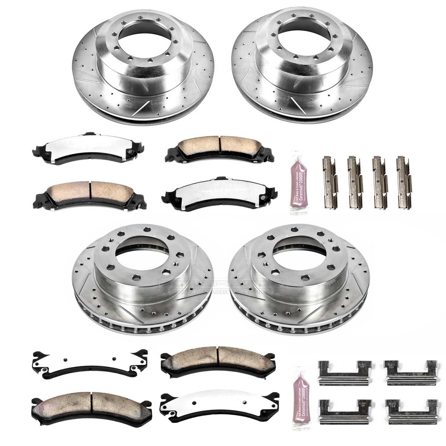 PowerStop Front & Rear Z36 Truck & Tow Brake Kit | Chevrolet Silverado 1500 HD (05) (K4454-36)