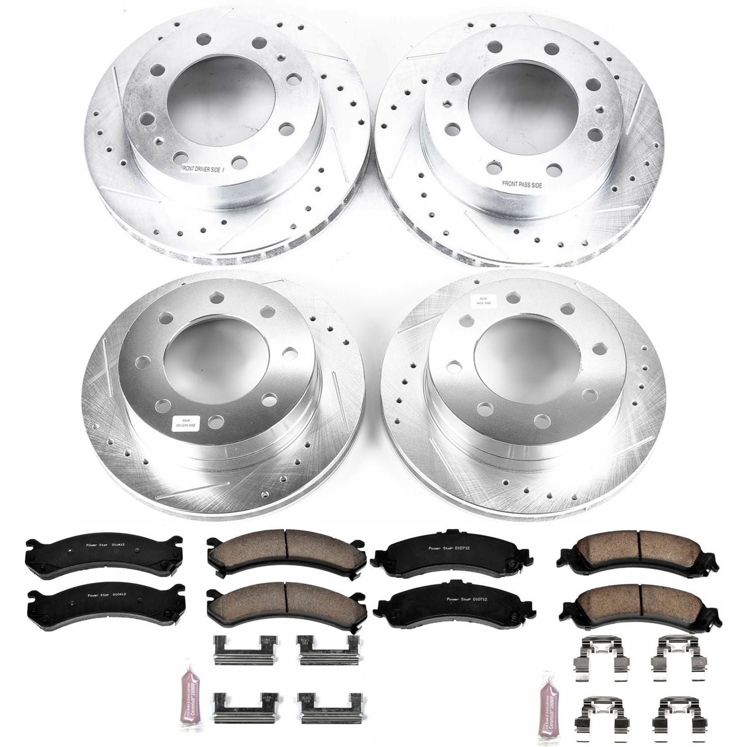 PowerStop Front & Rear Z23 Evolution Sport Brake Kit | Chevrolet Silverado 1500 HD 2005 (K4454)