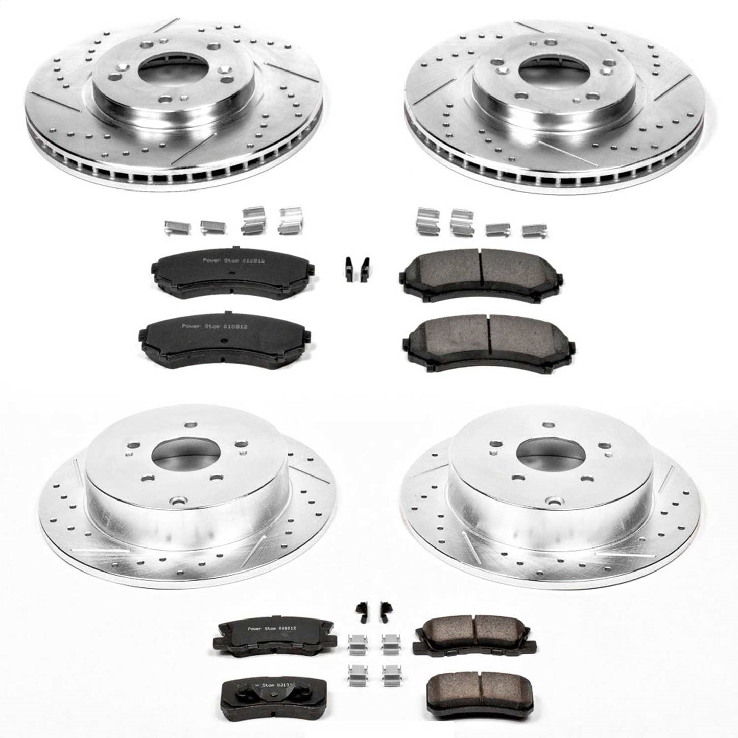 PowerStop Front & Rear Z23 Evolution Sport Brake Kit | Mitsubishi Endeavor (04-11) (K4461)