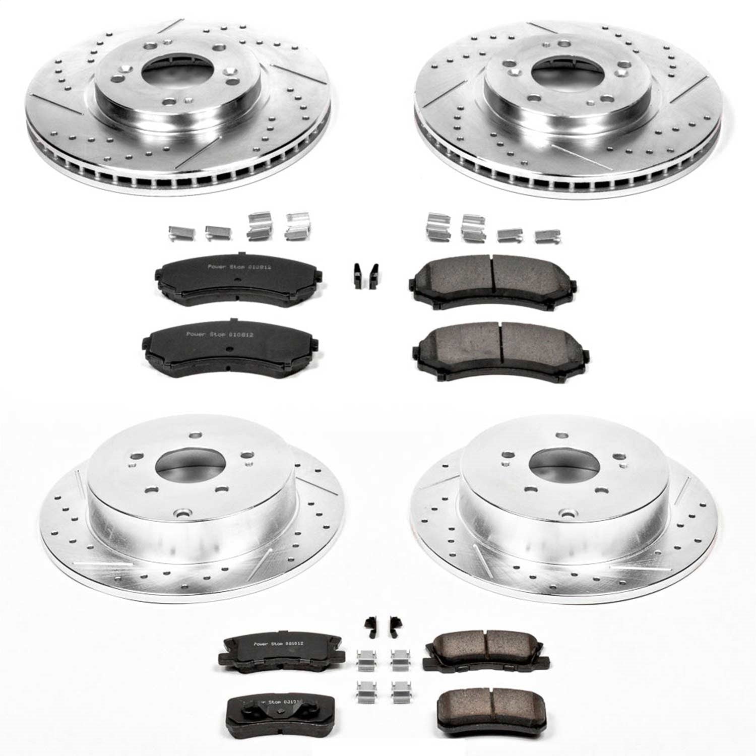 PowerStop Front & Rear Z23 Evolution Sport Brake Kit | Mitsubishi Endeavor (04-11) (K4461)