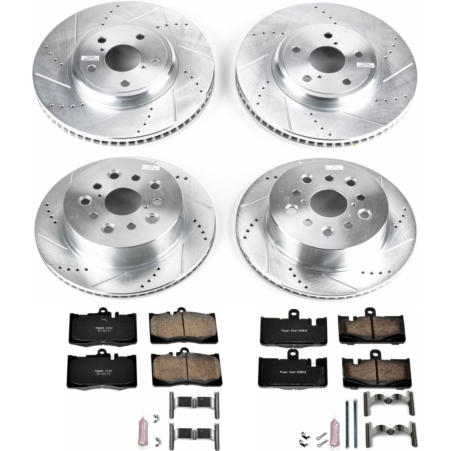 PowerStop Front & Rear Z23 Evolution Sport Brake Kit | Lexus LS430 (01-06) (K4462)