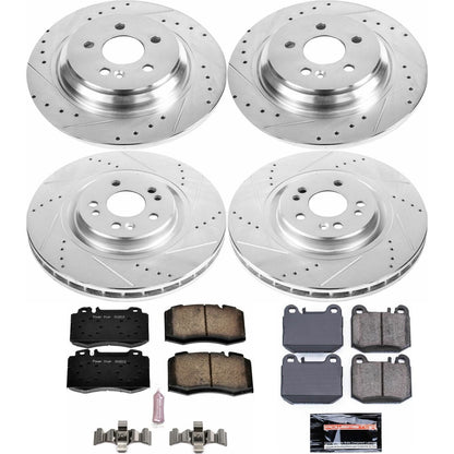 PowerStop Front & Rear Z23 Evolution Sport Brake Kit | Mercedes-Benz ML430 (00-01) (K4463)