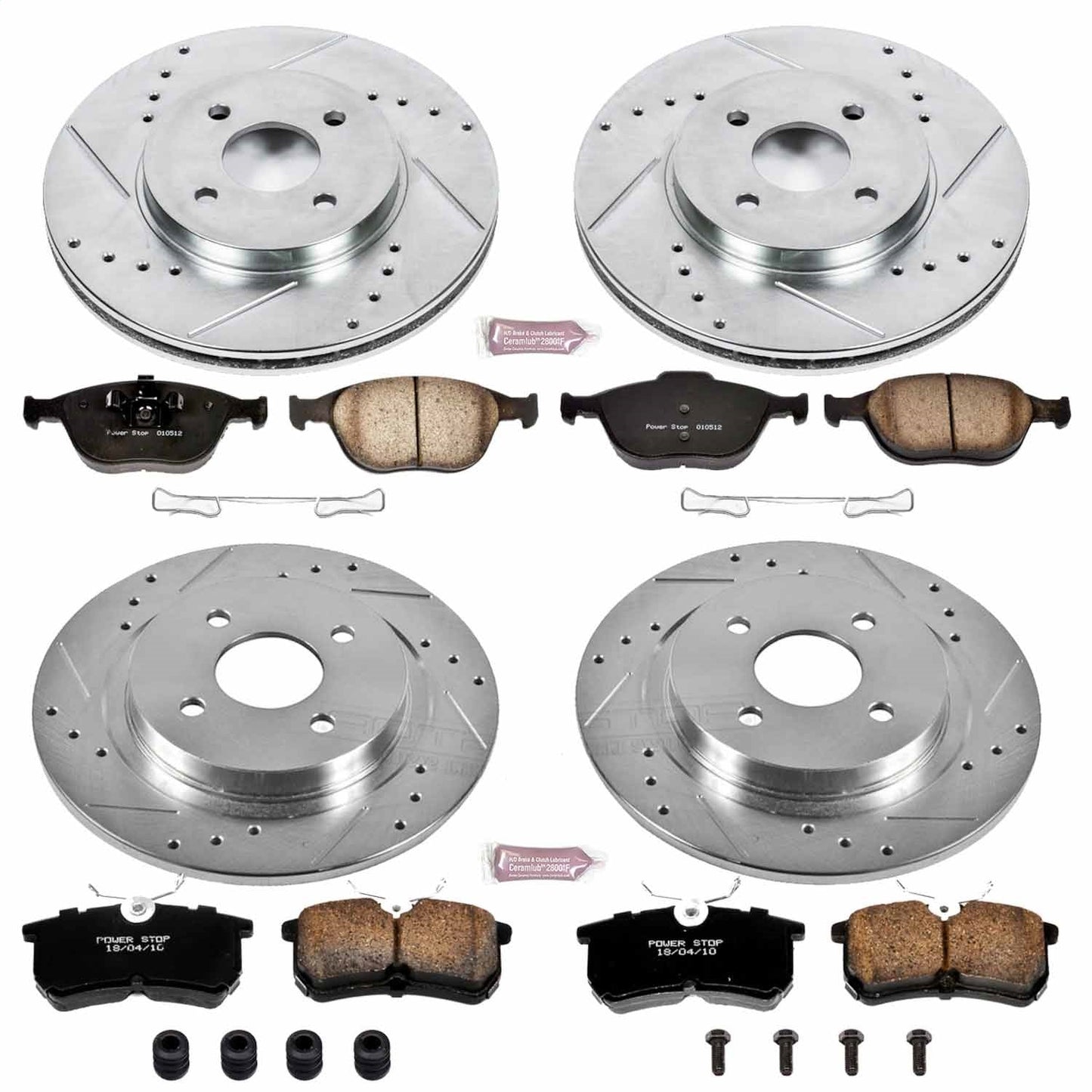 PowerStop Front & Rear Z23 Evolution Sport Brake Kit | Ford Focus (02-04) (K4467)